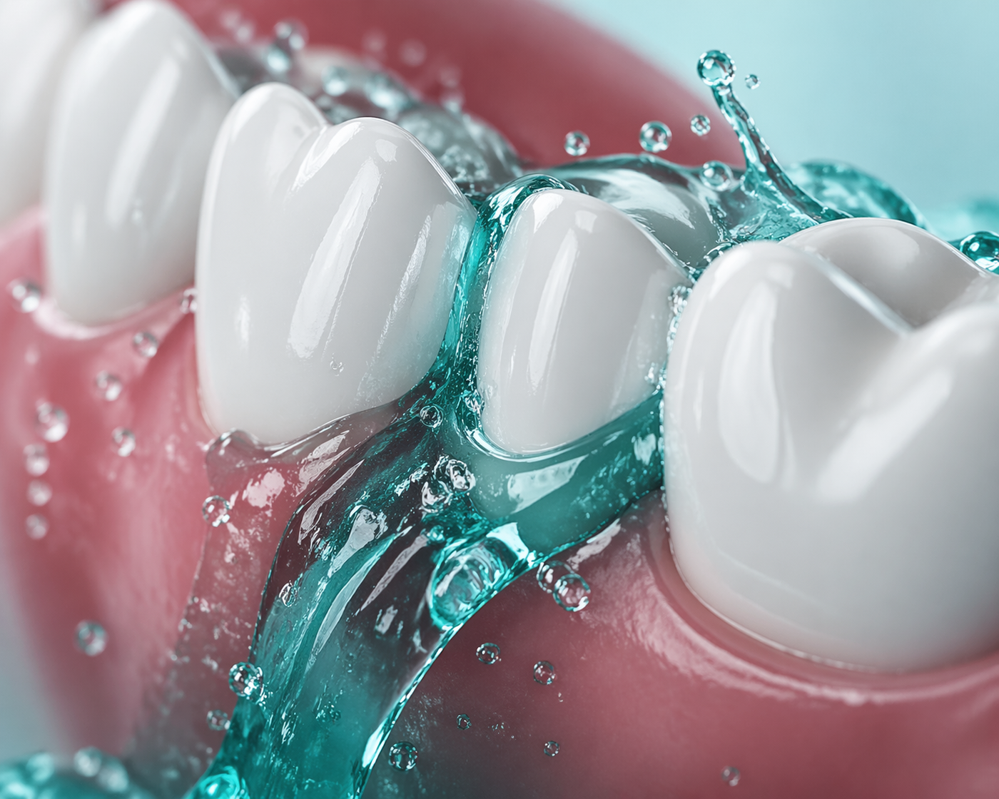 The liquid formula coats every corner of the mouth